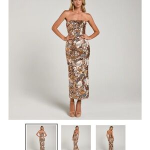 Lesli dress by Helsi multi metal tone